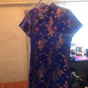 Beautiful Blue Oriental Evening Dress